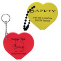 Foam Floating Heart Key Tag